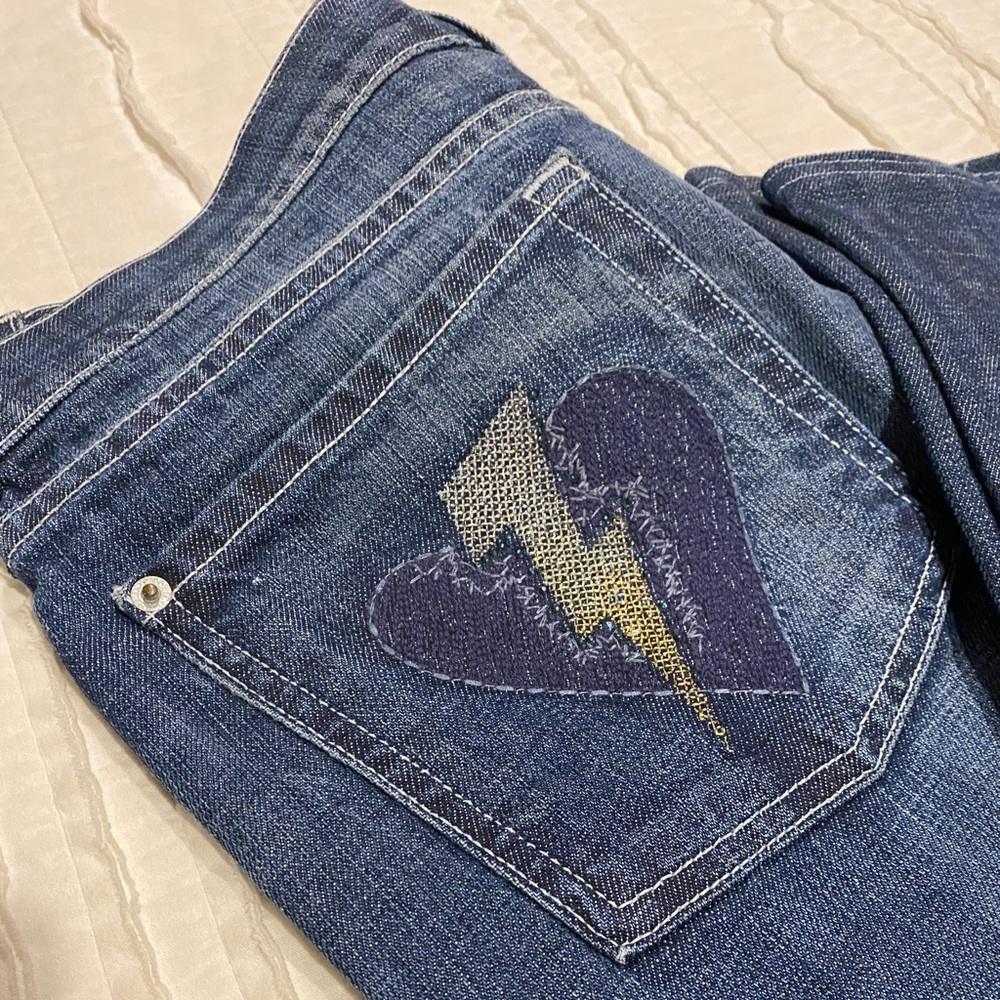 Lightening Bolt Bootcut Jeans